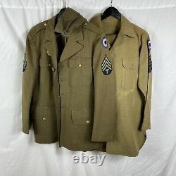 WWII Complete Uniform Jacket Shirt Pants Hat All Named