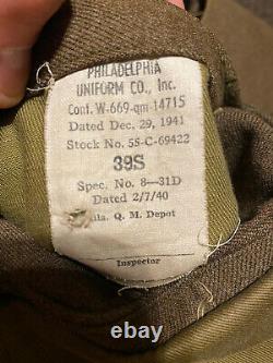 WWII Complete Uniform Jacket Shirt Pants Hat All Named