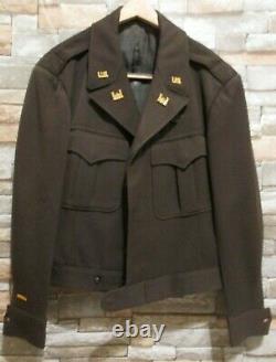 WWII Grouping Brig General John Hewitt 2 Tunics, Ike Jacket, Shirt, 3 pair Pants