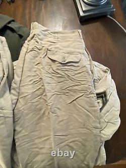 WWII Post War Military Surplus Uniform Lot Tunics Pants Trousers Shirts Coats
