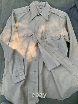 WWII US Army Officer Lieutenant RJ Johnson shirts pants 6-pcs grouping