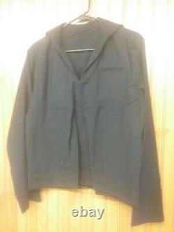 WWII US Navy USS Prairie Uniform Heavy Navy Blue Jacket and Pants WithShirt