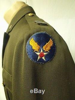 WWII USAAF US Army Air Force Officers Uniform Coat, Pants and Shirt