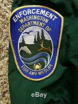 Washington State Fish Wildlife Uniform Officer Patches suit shirt pants fishing