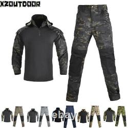 Waterproof Mens Tactical Shirt Pants Airisoft Military Uniform Army Camo Sets