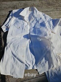 West Point NYMA Military Academy Whites Shirt Pants Uniform Vintage Lot 7D89