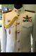 White UNIFORM Soldier shirt, suit, pants, Pins, Ranks, Wing Thai army Military