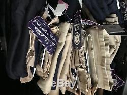 Wholesale Lot 120 School Uniform Clothing Pants Shirts Boys Girls Navy Bl