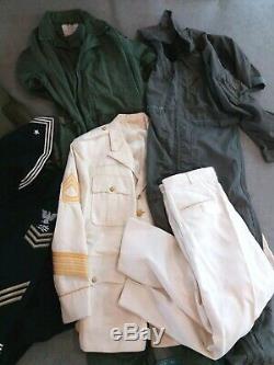 Wholesale Lot 17 Vintage Military Uniform Jacket Shirt Pants Trench Tunic 60s-90