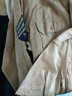Wholesale Lot 30 Vintage Military Uniform Jacket Shirt Pants Trench Tunic 40s-90