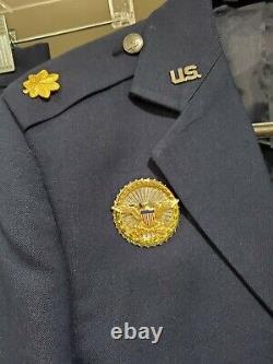 Women US Air Force Major Full Uniform with Pins Shirt Pants Jacket Movie READ