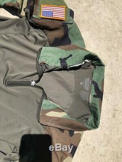 Woodland Camo Combat Shirt Nike Pro Combat DriFit Fitted Size Medium With Pants