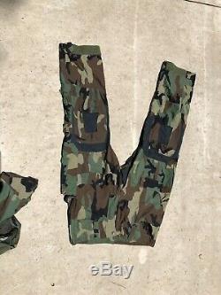 Woodland Camo Combat Shirt Nike Pro Combat DriFit Fitted Size Medium With Pants