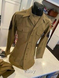 Ww11 Us Army Shirt With Pants Dated 1940 Has All The Info On Size And Has Wind F