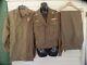 Ww2 Ike Jacket, Pants And Shirt. No Glow To Patches Or Ribbon Bar