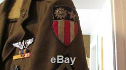 Ww2 Us Aircorp Officer Uniform- C B I- Detail, Complete Jacket-pants- Shirt-belt
