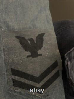 Ww2 us navy denim, US Navy Denim Shirt, vintage Denim Pants, 1940s