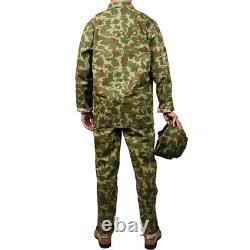 Wwii Us Usmc Pacific Camouflage Field Uniform Jacket Shirt And Pants Trouser