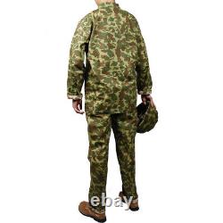 Wwii Us Usmc Pacific Camouflage Field Uniform Jacket Shirt And Pants Trousers Us