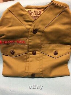 (mb) Large vintage SCOUT BSA uniform shirts and pants lot! See description