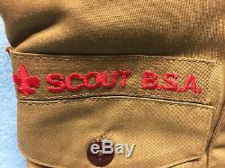 (mb) Large vintage SCOUT BSA uniform shirts and pants lot! See description